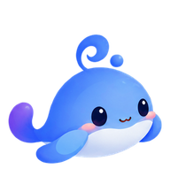 Dudu, TaskBelay’s blue sea sprite and default desktop pet